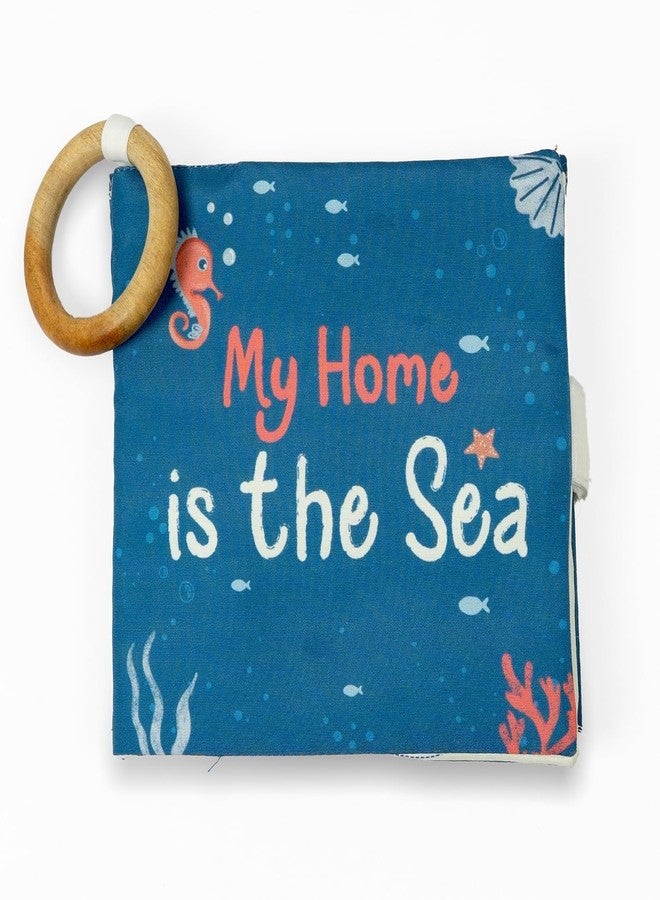 Tidy Sleep My Home is The Sea Book | Colorful Baby Sensory Book - High Contrast Cloth Book for Newborns 0-12 Months, Vision and Observation Skills Development Ideal Gift for Newborns - Image 1